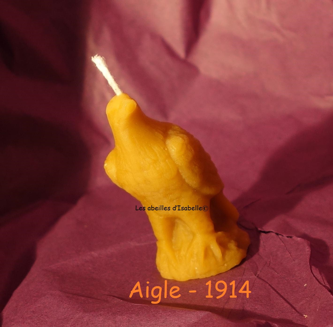 Bougie en Pure Cire d'abeille - Aigle