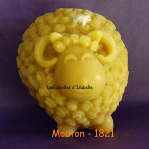 Sheep pure beeswax candle