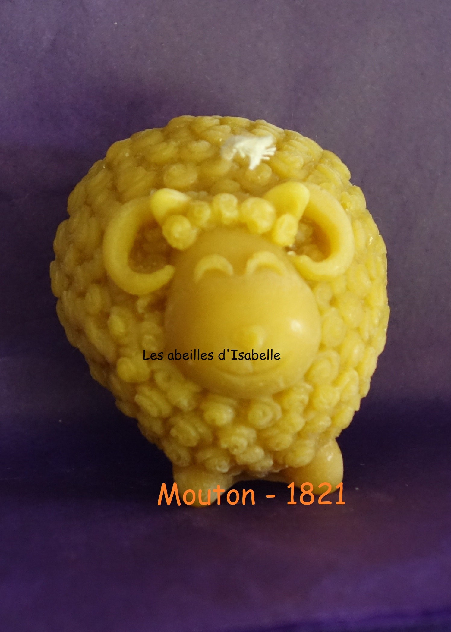 Bougie Mouton en Pure Cire d'abeille