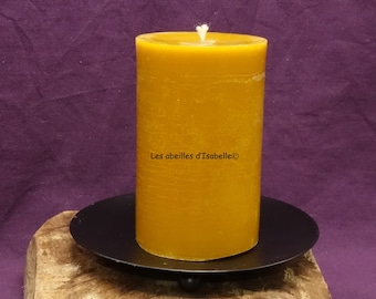 Pillar candle in pure beeswax