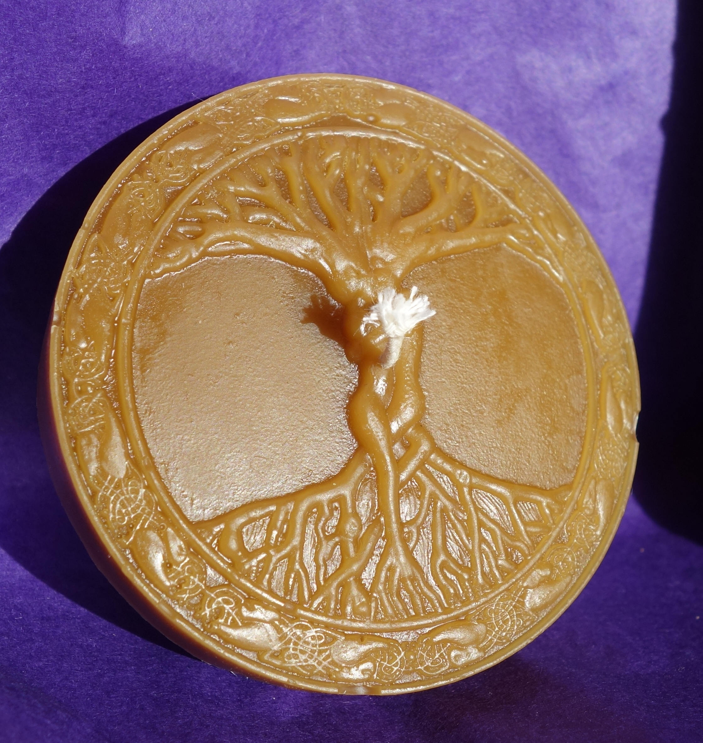 Bougie en Pure Cire d'abeille - Arbre de Vie