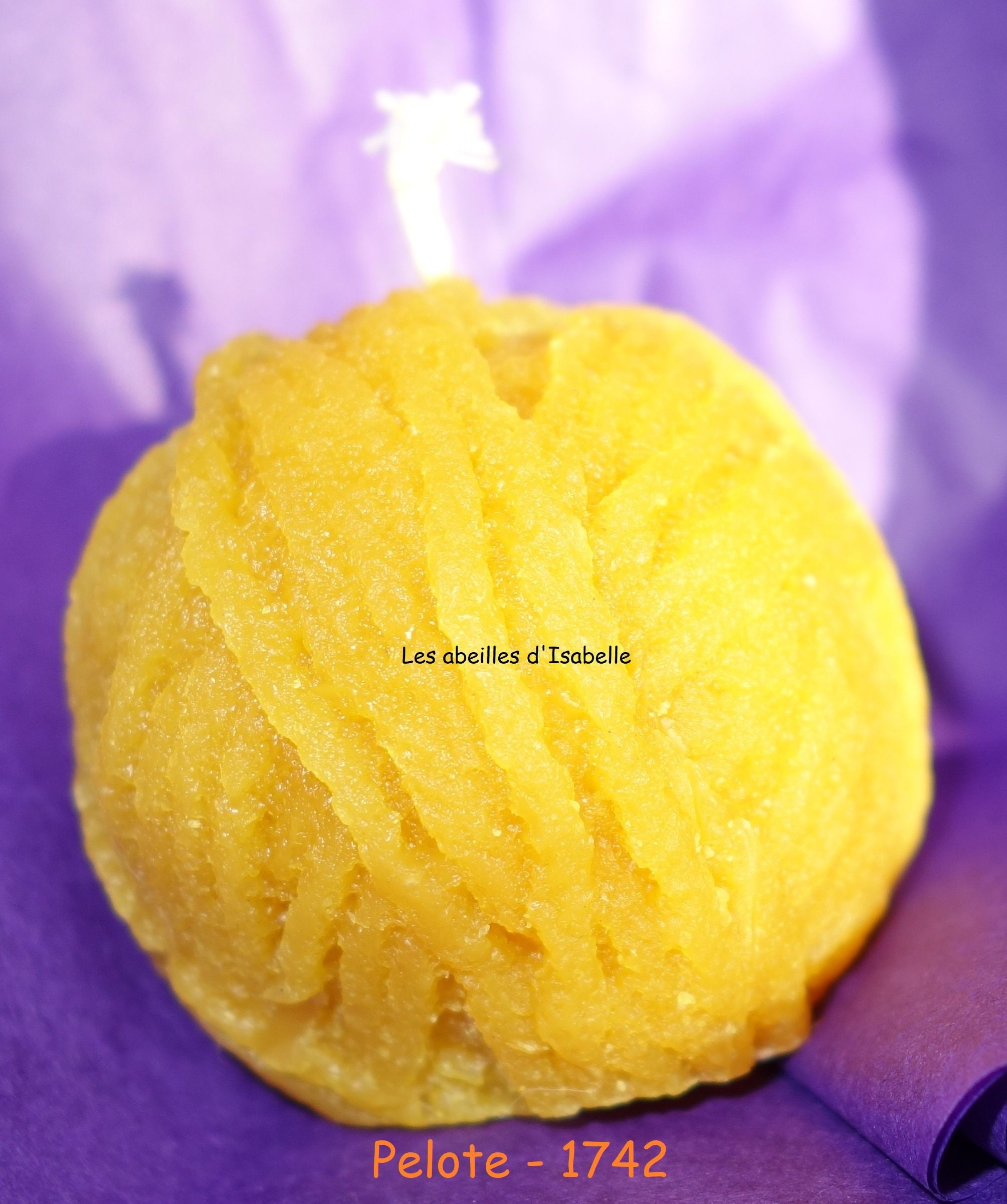 Bougie Pelote en Pure Cire d'abeille