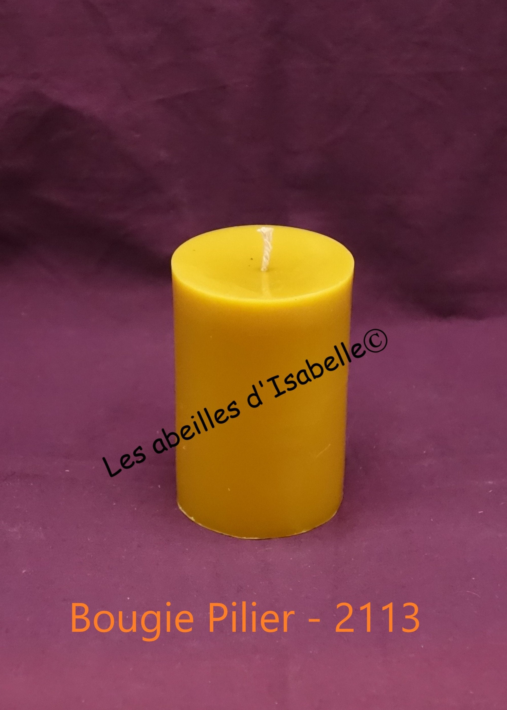 Bougie Pilier en Pure Cire d'abeille