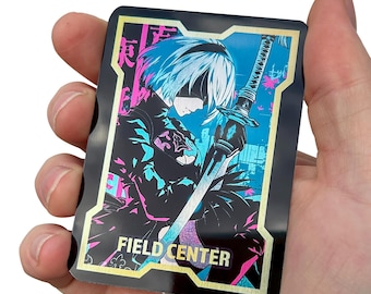 Custom Metal Field Center Card - Personalized Anime Fan Art, Collectible Trading Proxy Gift