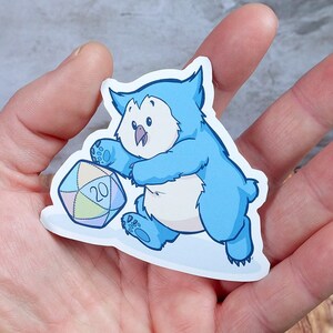 Owlbear Sticker | Owlbear Decal for Dungeons and Dragons | Owlbear Themed DnD Accessories | DnD Gifts | DnD Stickers | Cute Baby Owlbear