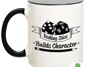 They See Me Rollin D20 Coffee Mug Tea Cup 12 oz
