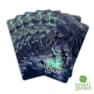 Horror Cthulhu Magic Card Pack (5 Cards) | Custom Hand-Drawn Proxy Design That Can Be Sleeved Into Deck | Magic Card Gifts