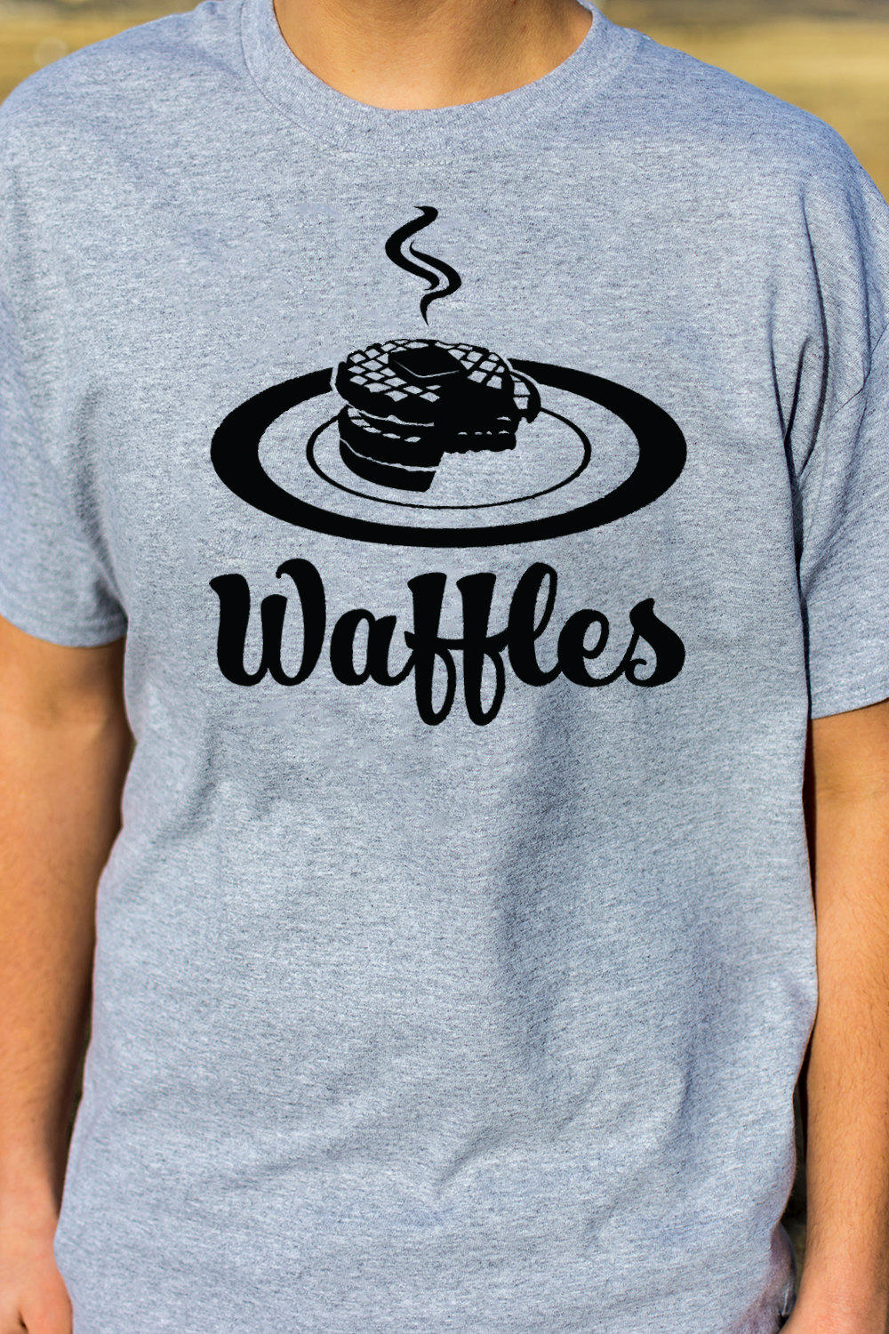 Waffles 100 Soft Cotton Food Shirt