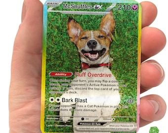 Custom Metal Pokémon Card: Personalized EX Design – Fan & Collector Gift