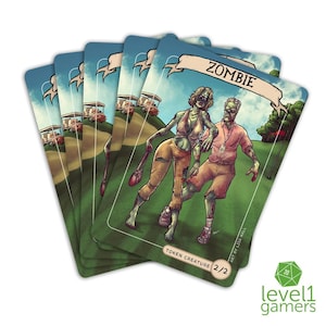 Zombie Token Magic Card Pack (5 Cards) | Custom Hand-Drawn Proxy Design That Can Be Sleeved Into Deck | Magic The Gathering Gifts