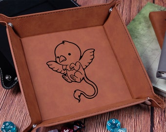 Griffioen kunstleer dobbelsteenbak | Opvouwbaar DnD-accessoire