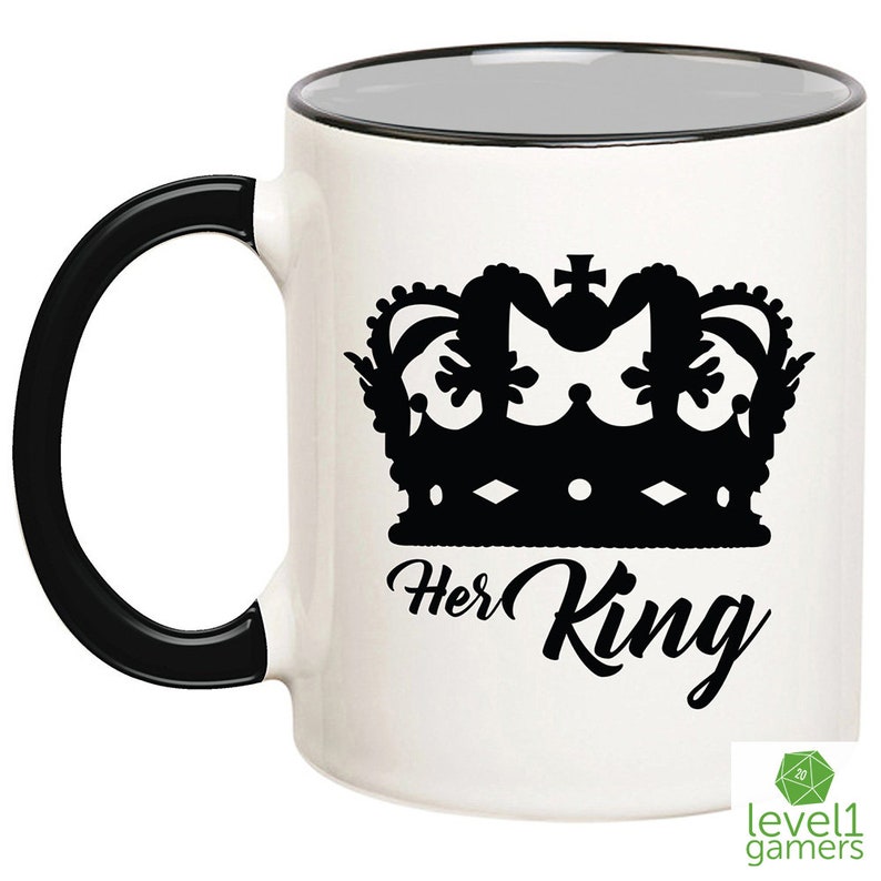 Queen King Mug Set King Queen Mugs Royal Mugs His Queen Her Etsy