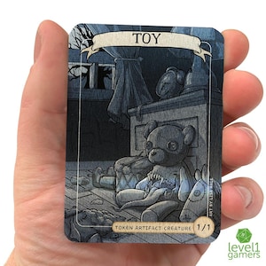 Toy Token MTG Card: Nightmarish Toy Bear Art