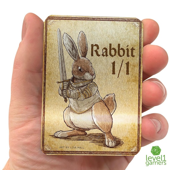 Rabbit Token: Custom MTG Metal Art Card - Etsy