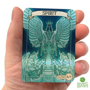 Spirit Token Metal Card: Magic the Gathering Proxy