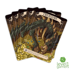Dragon Treasure Token Magic Card Pack: Hand-Drawn MTG Proxy (5 Cards)