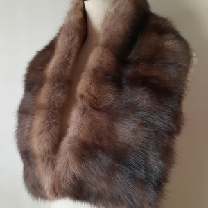 New Sable Fur Stole Cashmere Scarf Ladies Warm Elegant  Winter Accessories Luxurious  Gift