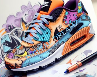 Air Max Sneaker Art Print, Urban Street Style (Digital Download)