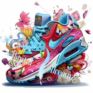 Unique sneaker art, air max, sneakers, poster, digital art, digital artwork, printable decor, print, digital print, art print, pop art