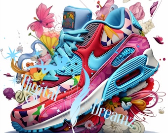 Air Max Sneaker Art Print, Pop Art Sneakerhead Decor (Digital Download)
