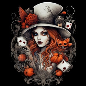 Alice In Wonderland Digital Prints Halloween 2023 Spooky Season , Instant Prints , Digital Downloads , Unique Art , Limited Edition
