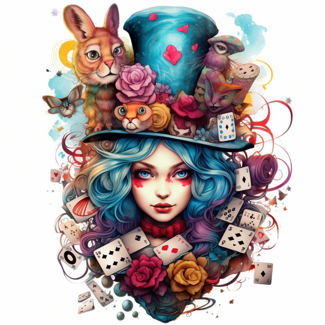 Alice in Wonderland Art,alice in Wonderland,wonderland Unique Art ...