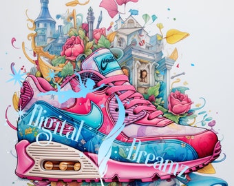 Air Max Sneaker Pop Art Print, Colorful Dreamz (Digital Download)