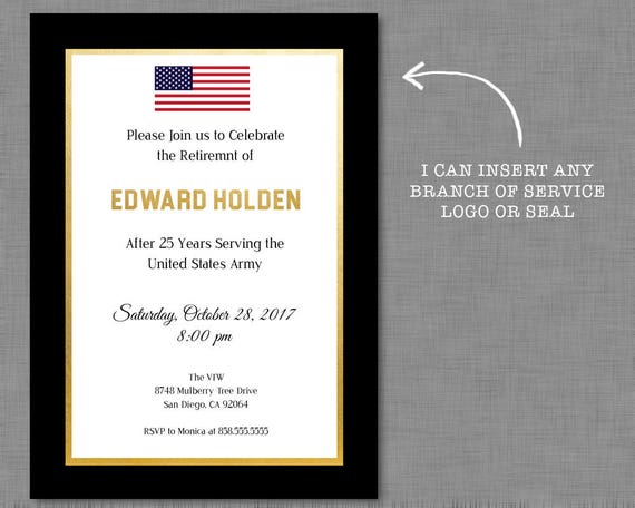 Military Invitation/ Army / Marines / Bootcamp / Basic | Etsy