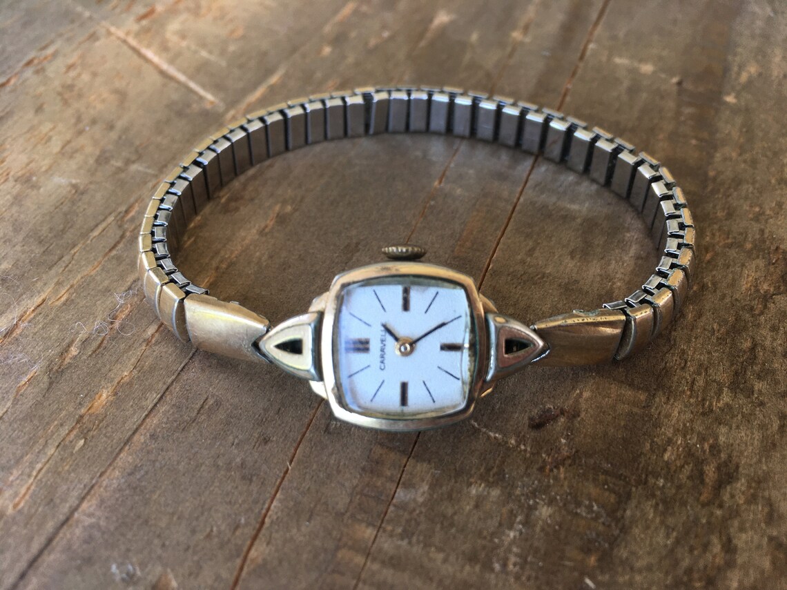 Vintage Caravelle ladies watch works wind up mechanical 17 Etsy