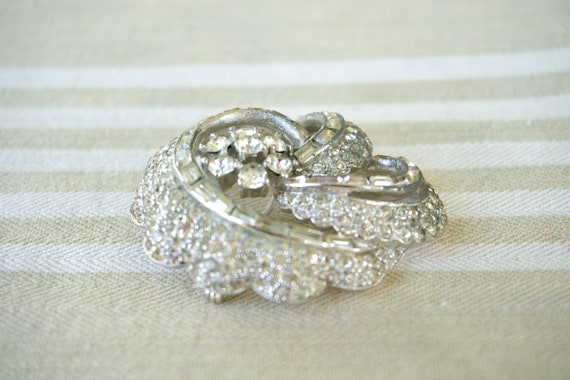 JOMAZ  Rhinestone brooch pin Josef Mazer NYC jewe… - image 7