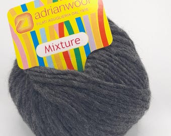 Andrianwool Mixture Yarn | 50g Ball | Dark Grey (Color 30)