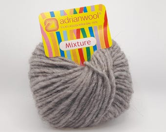 Andrianwool Mixture Yarn | 50g Ball | Grey (Color 23)