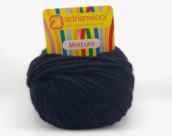Andrianwool Mixture Yarn | 50g Ball | Black (Color 22)
