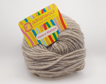 Andrianwool Alpaca Mixture Yarn | 50g Ball | Beige (Color 303)