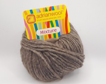 Andrianwool Mixture Yarn | 50g Ball | Brown (Color 24)