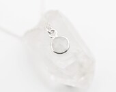 Charmed with Intuition Moonstone Necklace-Moonstone and Silver Necklace-Energy Healing Necklace-Dainty Moonstone Necklace-Gemstone Jewelry