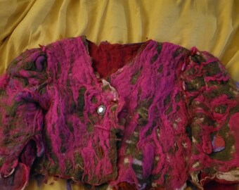 Grof vest van merinovilt