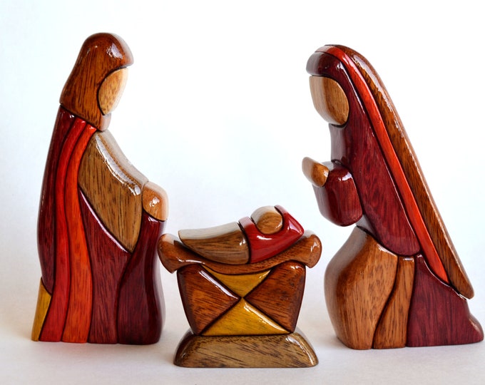 Classic Nativity Set / Nativity Scene 4 Piece Set Etsy