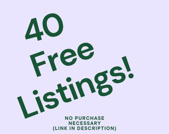 40 Free Listings, Referal Code