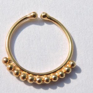 Indian Nose Ring 1 Pc  Designer Indian Nose Ring Nose Bali Nose Hoop Tribal Nose Ring Septum Ring