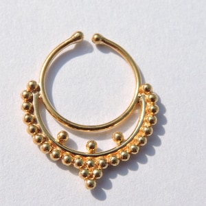 Indian Nose Ring 1 Pc  Designer Indian Nose Ring Nose Bali Nose Hoop Tribal Nose Ring Septum Ring