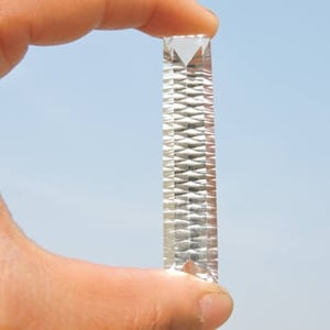 1 Pc Natural Rock Crystal Quartz Faceted Concave Cut Baguette Loose Gemstone/ Natural Crystal Baguette Gemstone Size 51X11 MM