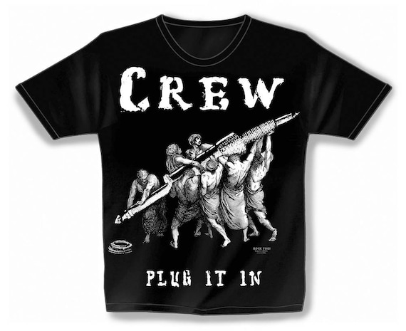 Rock You music T shirt crew plug it in S M L XL XXL