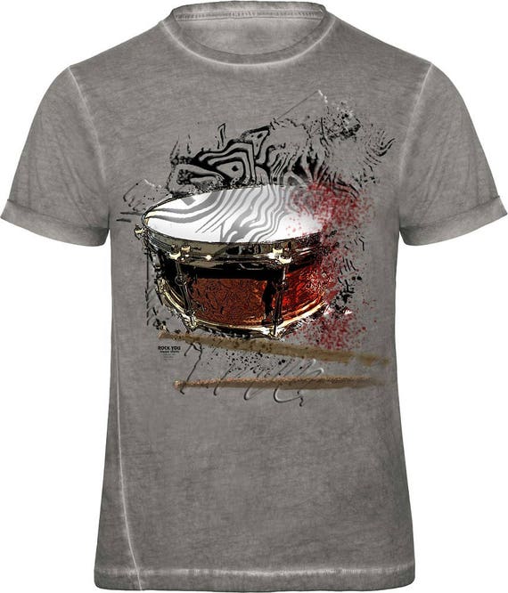 Rock You music T shirt bursted snare S M L XL XXL