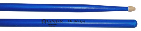 Agner Drumsticks 7a UV Blue