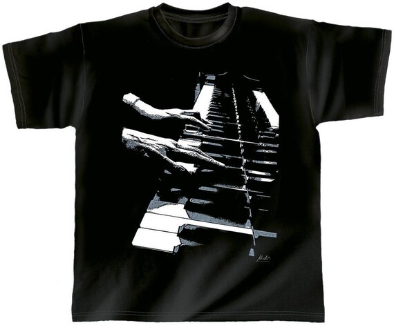 Rock You music T shirt piano hands S M L XL XXL