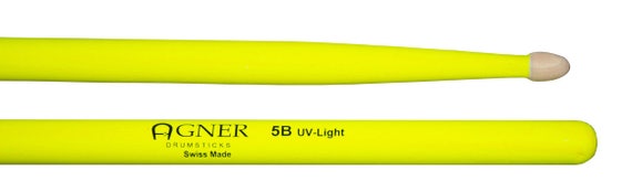 Agner Drumsticks 5b UV Yellow