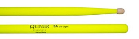 Agner Drumsticks 5a UV Yellow