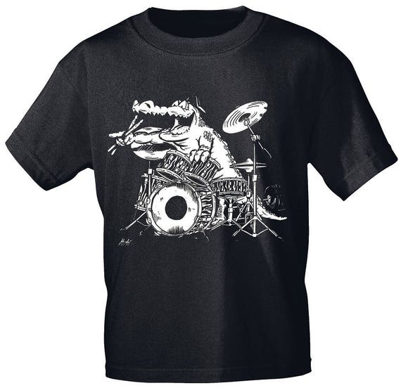 Rock You music T shirt drum Kroko power S M L XL XXL