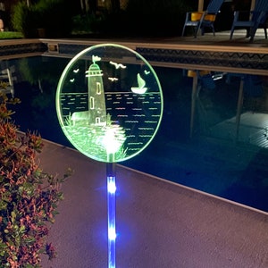 Lighthouse Solar Garden Stake